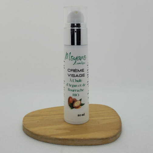 crème visage huile d'argan et de bourrache bio